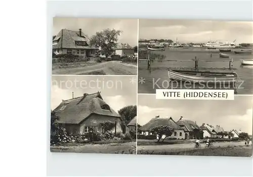 Vitte Hafen Norderende Blaue Scheune Kat. Insel Hiddensee