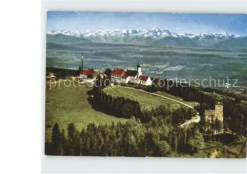 Hohenpeissenberg Fliegeraufnahme Terrassencafe Restaurant Bayrischer Rigi Kat. Hohenpeissenberg