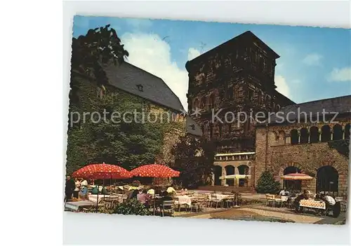 Trier Brunnenhof mit Porta Nigra und Simeonstift Kat. Trier