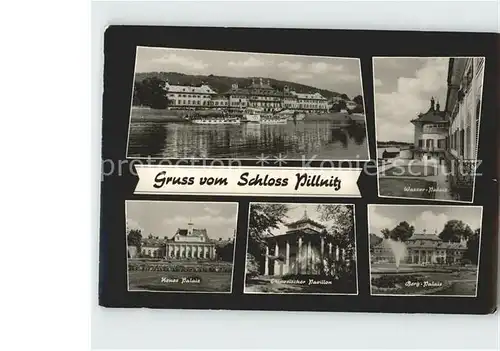 Pillnitz Schloss mit Palais Kat. Dresden