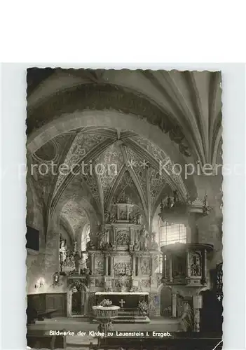 Lauenstein Erzgebirge Bildwerke der Kirche innen Kat. Geising