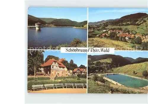 Schoenbrunn Greiz Talsperre Erholungsheim Huette Kat. Vogtlaendisches Oberland