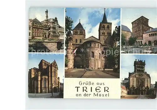 Trier Hauptmarkt Dom Porta Nigra Liebfrauenkirche Kat. Trier