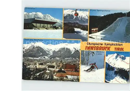 Innsbruck Olympische Spiele 1964 und 1976 Bobbahn Sprungschanze Kat. Innsbruck