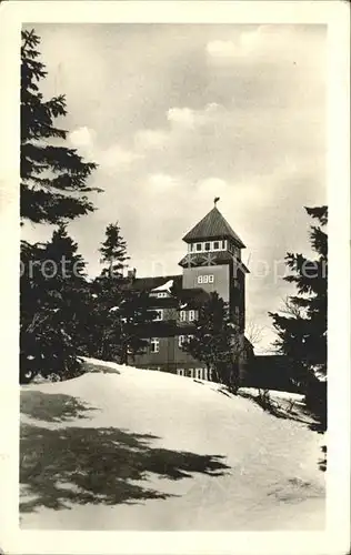 Oberwiesenthal Erzgebirge Fichtelberghaus Kat. Oberwiesenthal