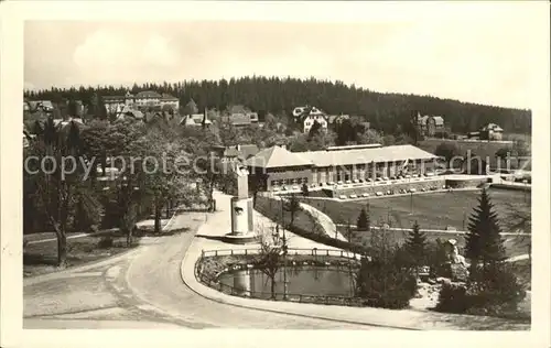 Oberhof Thueringen Blick vom Ernst Thaelmann Haus Kat. Oberhof Thueringen