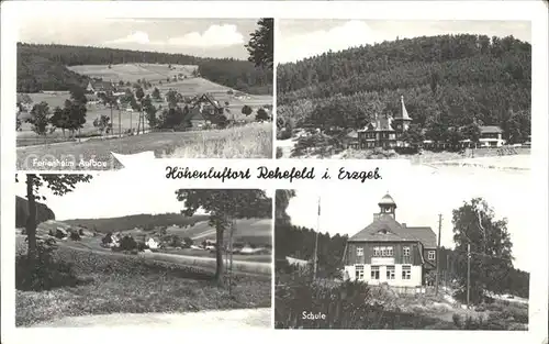 Rehefeld Zaunhaus Ferienheim Aufbau Panorama Schule Kat. Altenberg
