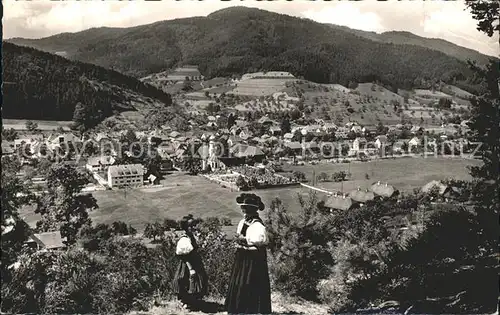 Gutach Schwarzwald Total Trachtenmaedchen Kat. Gutach