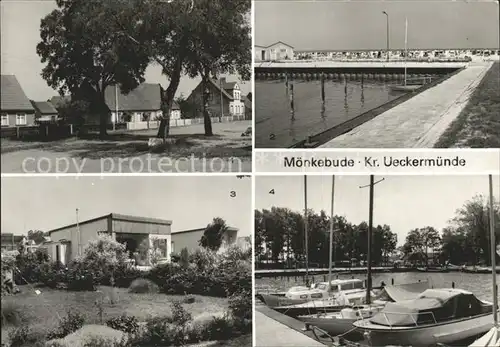 Moenkebude Dorfstr Strand Bungalowsiedlung Hafen Kat. Moenkebude