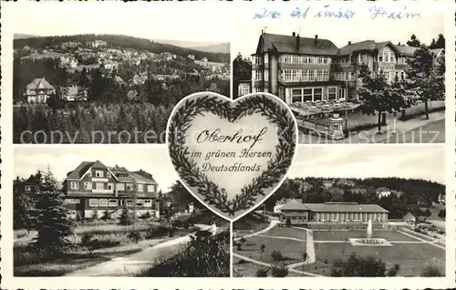 Oberhof Thueringen Panorama Teilansichten Kat. Oberhof Thueringen