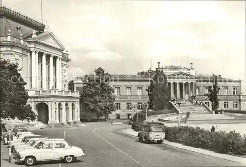 Schwerin Mecklenburg Staatstheater und Museum Kat. Schwerin