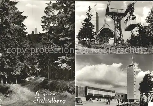 Oberwiesenthal Erzgebirge Fichtelberg Haus Schwebebahn Aussichtsturm Kat. Oberwiesenthal