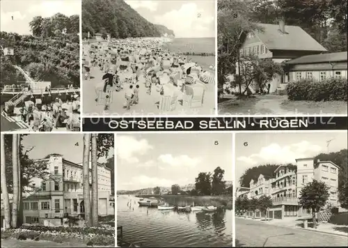 Sellin Ruegen Fahrstuhl Strand Krankenhaus Kurhaus Selliner See Muetterheim Kat. Sellin Ostseebad