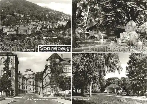 Sonneberg Thueringen Teilansicht Lutherhaus Spielzeugmuseum Stadtpark Kat. Sonneberg