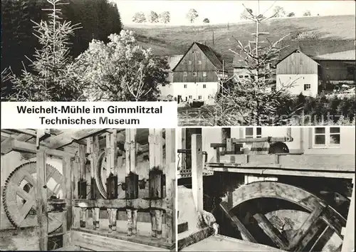 Reichenau Hartmannsdorf Reichenau Weichelt Muehle im Gimmlitztal Techn Museum Kat. Hartmannsdorf Reichenau