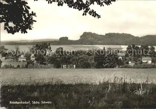 Reinhardtsdorf Bad Schandau Panorama Kat. Reinhardtsdorf Schoena