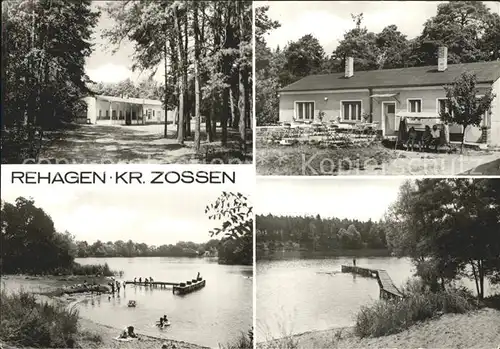 Rehagen Zossen Bungalows See Strand Bootssteg Kat. Mellensee