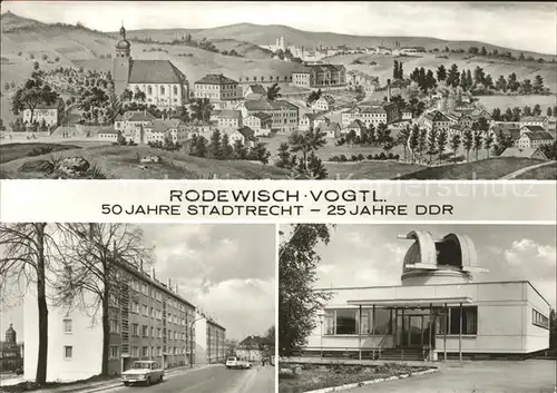 Rodewisch Altes Staedtebild Strassenpartie Strnwarte Kat. Rodewisch