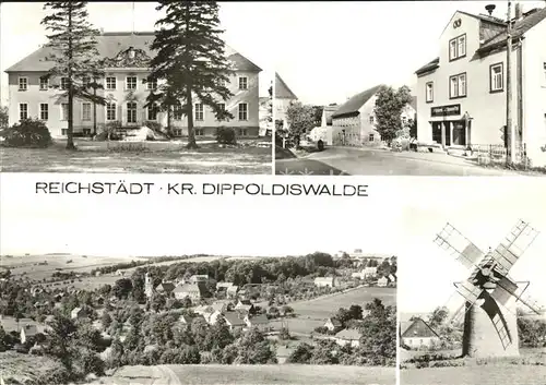 Reichstaedt Dippoldiswalde Rathaus Total Dorfpartie Muehle Kat. Dippoldiswalde