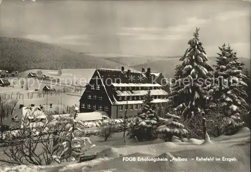 Rehefeld Zaunhaus FDGB Erholungsheim Aufbau Kat. Altenberg