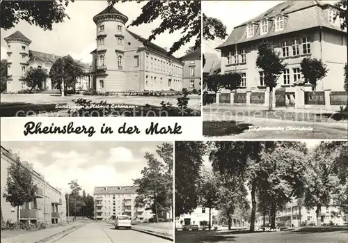 Rheinsberg Sanatorium Helmut Lehmann Polytech Oberschule Strasse Am Markt Kat. Rheinsberg