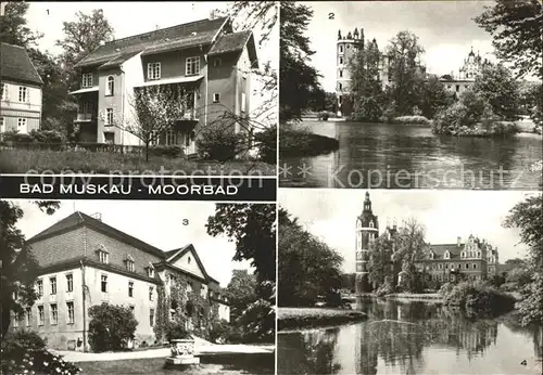 Bad Muskau Oberlausitz Turmvilla Schlossruine Moorbad Schloss Kat. Bad Muskau