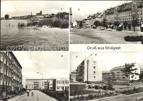 Wolgast Mecklenburg Vorpommern An der Peene Thaelmann Str Neubauten Joh Wolfgang Goethe Str Kat. Wolgast