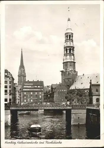 Hamburg Katharinenkirche und Nicolaikirche Kat. Hamburg