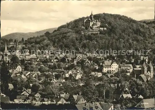 Wernigerode Harz Stadt und Schloss Kat. Wernigerode