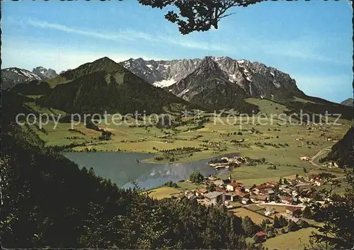 Walchsee Tirol Panorama mit Wildem Kaiser Kat. Walchsee