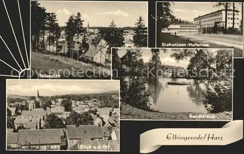 Elbingerode Harz Harz Diakonissen Mutterhaus Sondelteich Kat. Elbingerode Harz