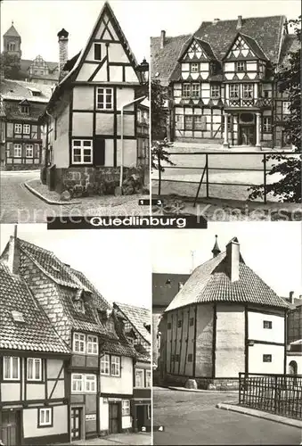 Quedlinburg Finkenherd Wasserstrasse Klopstockhaus Hochstaenderhaus Kat. Quedlinburg