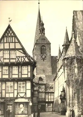 Quedlinburg Blick zur Marktkirche Kat. Quedlinburg