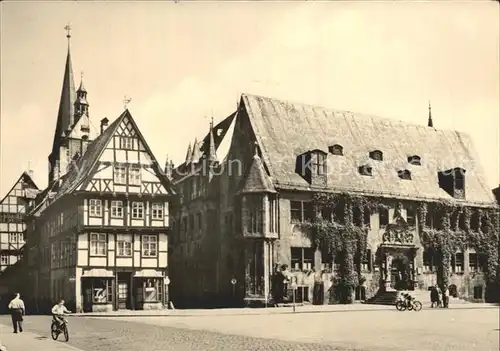 Quedlinburg Rathaus und Hoken Kat. Quedlinburg