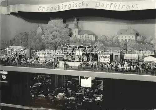 Karl Marx Stadt Volskunstwerk Dorfkirmes Karussel Kaspertheater Kat. Chemnitz