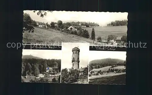 Oybin Zittauer Gebirge Kurort Forsthaus Hain Turm an der Hochwald Kat. Kurort Oybin