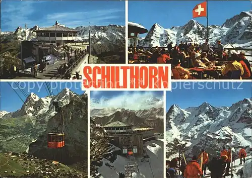 Schilthorn Loetschental Piz Gloria Seilbahn Kat. Schilthorn