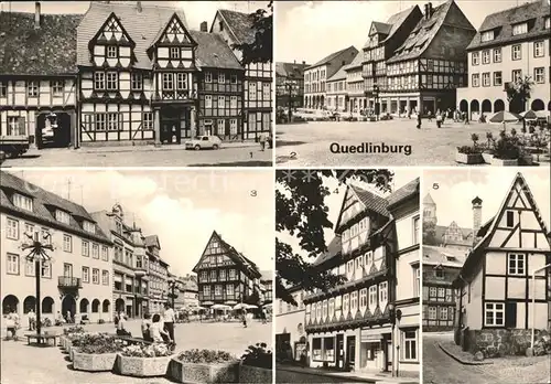 Quedlinburg Klopstockhaus Markt Schneemelcherhaus Finkenherd  Kat. Quedlinburg