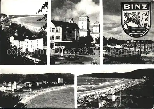 Binz Ruegen Strand Gebaeude  Kat. Binz