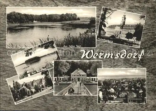 Wermsdorf Hubertusburg Teich Horstsee Jagdschloss  Kat. Wermsdorf