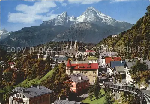 Berchtesgaden Watzmann Schoenfeldspitze  Kat. Berchtesgaden