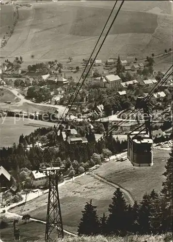 Oberwiesenthal Erzgebirge Schwebebahn Kat. Oberwiesenthal