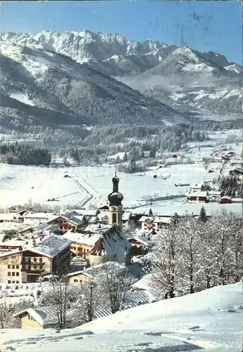 Reit Winkl mit Wildem Kaiser Kat. Reit im Winkl