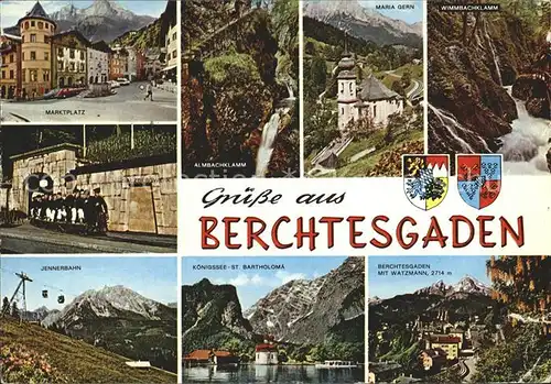 Berchtesgaden Wimmbachklamm Watzmann Koenigsee St. Bartholomae Kat. Berchtesgaden