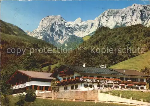Ramsau Berchtesgaden Hotel Restaurant Cafe Rehlegg Kat. Ramsau b.Berchtesgaden