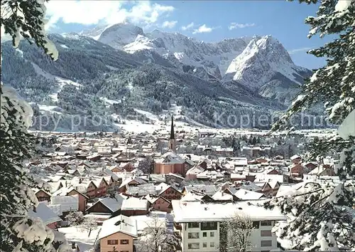 Garmisch Partenkirchen mit Wettersteingebirge Kat. Garmisch Partenkirchen