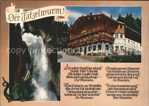 Oberaudorf Historisher Gasthof zum Feurigen Tatzelwurm Kat. Oberaudorf