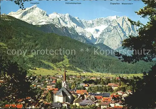 Garmisch Partenkirchen gegen Zugspitzgruppe Kat. Garmisch Partenkirchen