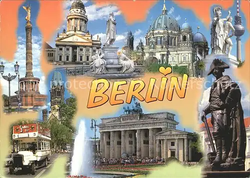 Berlin Brandenburger Tor dom Friedenssaeule Kat. Berlin
