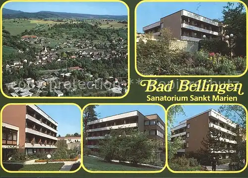 Bad Bellingen Sanatorium Sankt Marien Kat. Bad Bellingen